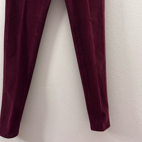 American Eagle Women Red Burgundy Jegging Jean‎ 360 size 0 super stretch - Picture 3 of 9
